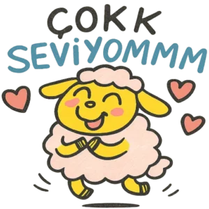 Aşko Kuşko Türkçe aşk stickerları Vol.8 – romantik, komik ve indirilebilir WhatsApp ve Telegram çıkartma paketi