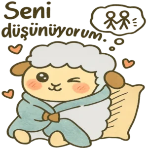 Aşko Kuşko Türkçe aşk stickerları Vol.9 – romantik, komik ve indirilebilir WhatsApp ve Telegram çıkartma paketi